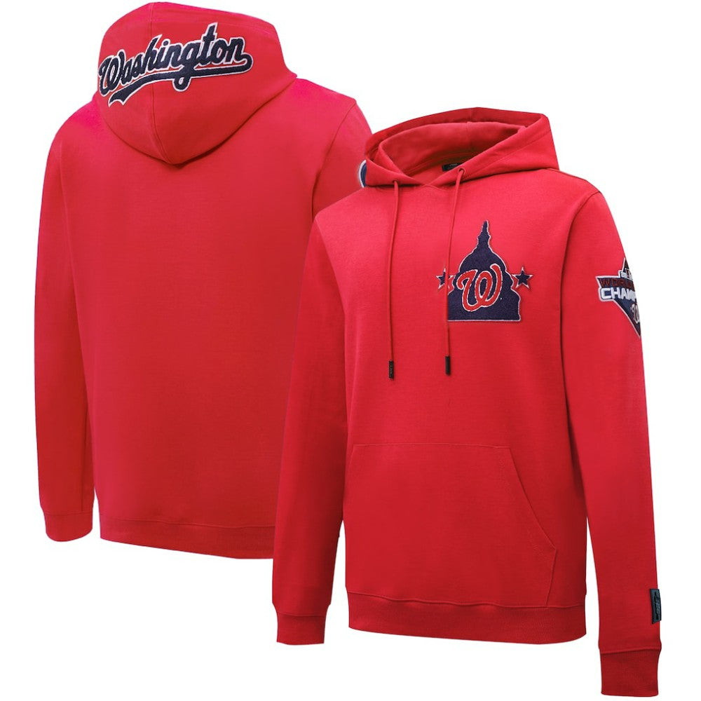 Washington Nationals Pro Standard Logo Pullover Hoodie Red