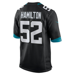 DaVon Hamilton Jacksonville Jaguars Game Jersey - Black sale