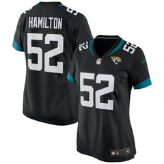 DaVon Hamilton Jacksonville Jaguars Women's Game Jersey - Black on sale