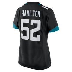 DaVon Hamilton Jacksonville Jaguars Women's Game Jersey - Black on sale