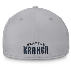 Seattle Kraken Fanatics Core Primary Logo Flex Hat - Gray Hats