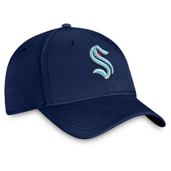 Seattle Kraken Fanatics Core Primary Logo Flex Hat - Navy Hats