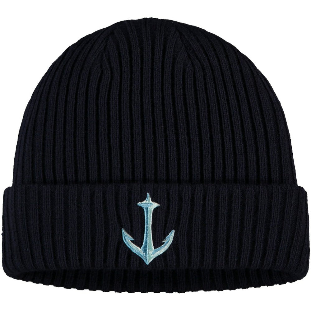 Seattle Kraken Fanatics Secondary Logo Cuffed Knit Hat - Deep Sea Blue Hats