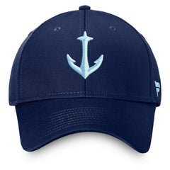 Seattle Kraken Fanatics Core Secondary Logo Adjustable Hat - Deep Sea Blue Hats