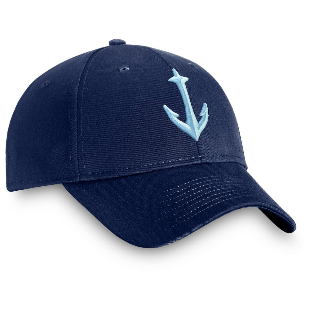 Seattle Kraken Fanatics Core Secondary Logo Adjustable Hat - Deep Sea Blue Hats