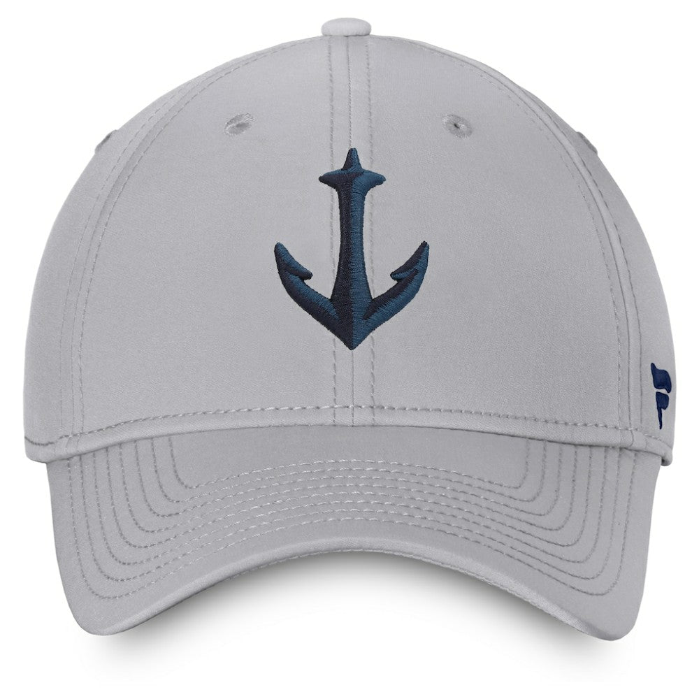 Seattle Kraken Fanatics Secondary Logo Flex Hat - Gray Hats