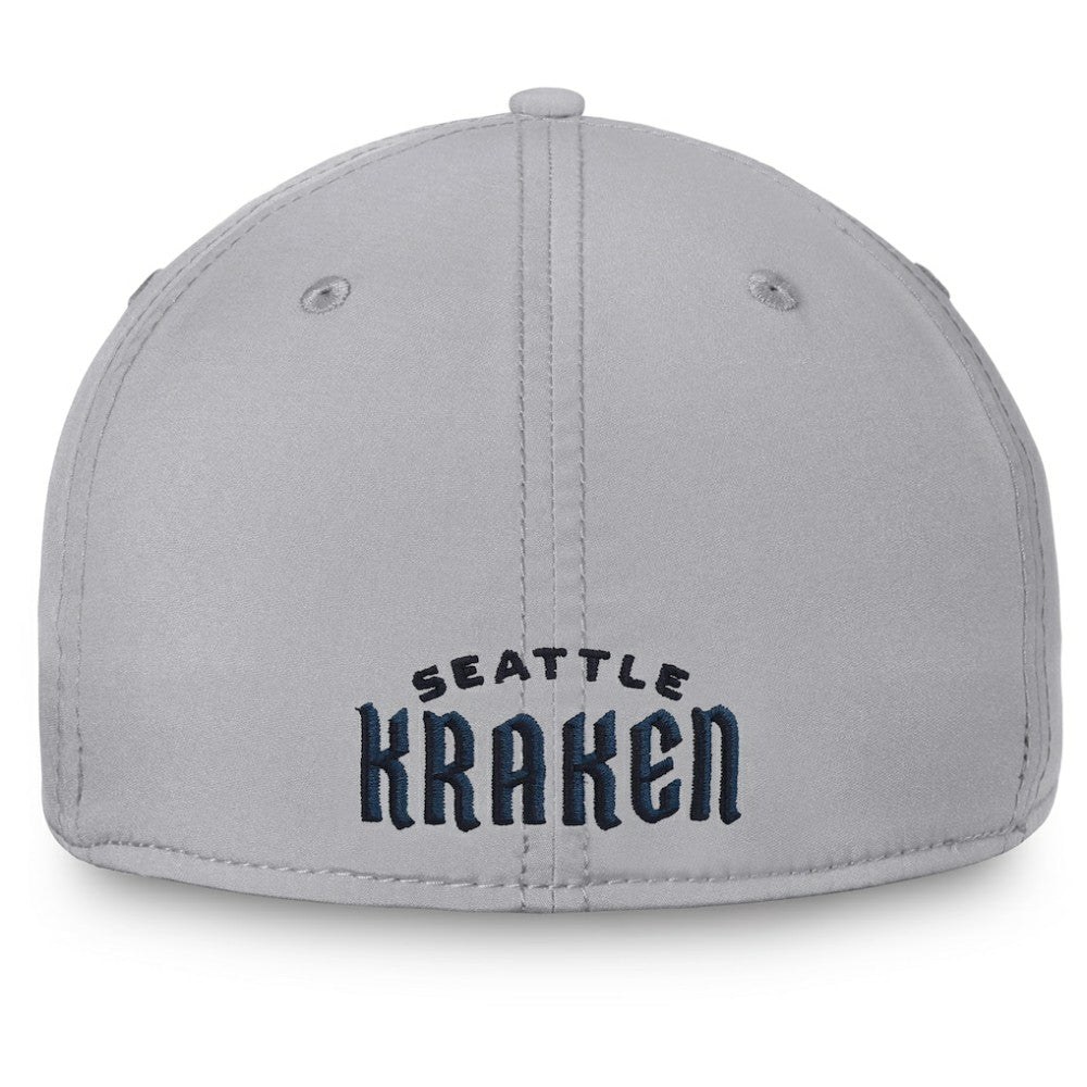 Seattle Kraken Fanatics Secondary Logo Flex Hat - Gray Hats