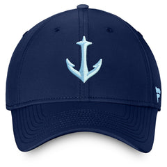 Seattle Kraken Fanatics Secondary Logo Flex Hat - Deep Sea Blue Hats