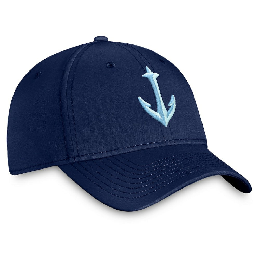 Seattle Kraken Fanatics Secondary Logo Flex Hat - Deep Sea Blue Hats