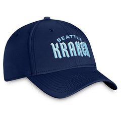 Seattle Kraken Fanatics Wordmark Flex Hat - Deep Sea Blue Hats