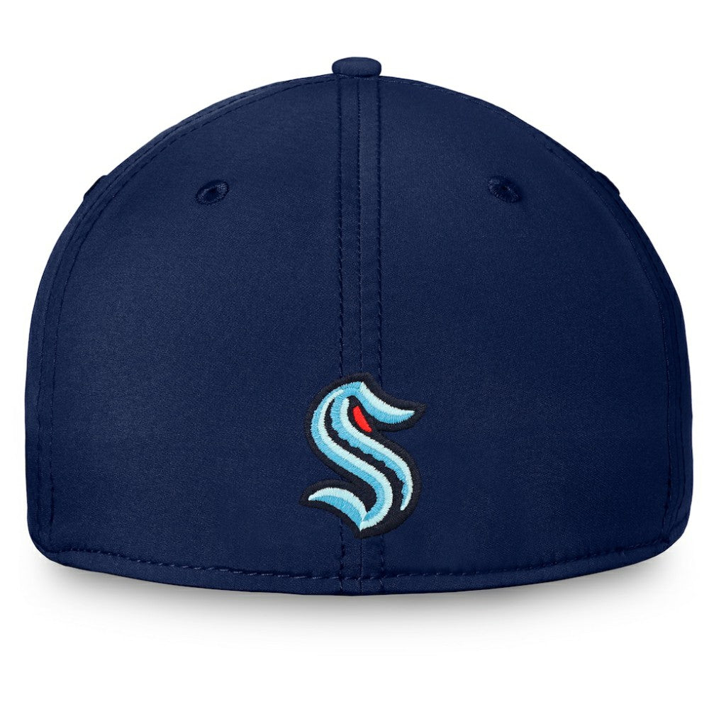 Seattle Kraken Fanatics Wordmark Flex Hat - Deep Sea Blue Hats