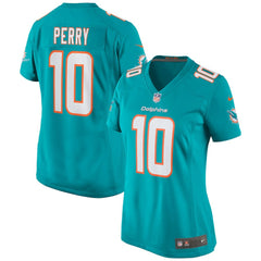 Malcolm Perry Miami Dolphins Women's Game Jersey - Aqua discount