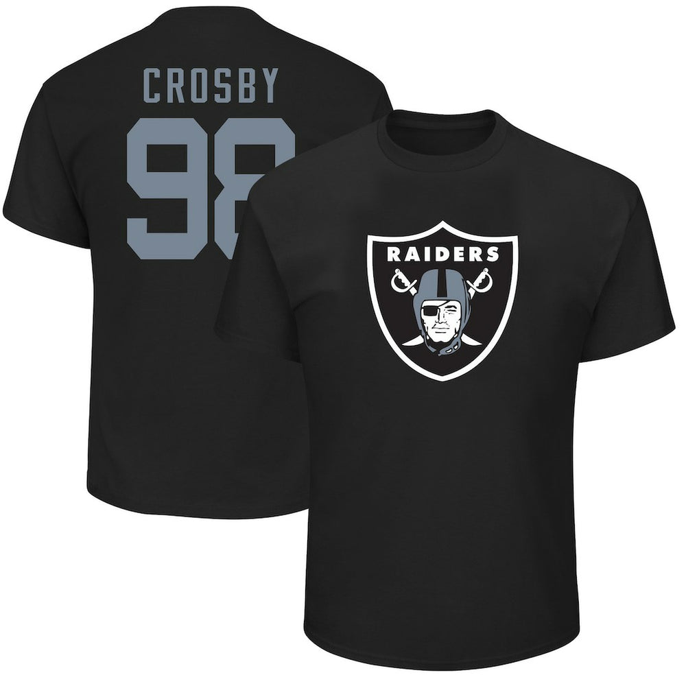 Maxx Crosby Las Vegas Raiders Big & Tall Player Name & Number T-Shirt - Black outlet