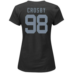 Maxx Crosby Las Vegas Raiders Women's Plus Size Name & Number V-Neck T-Shirt - Black cheap