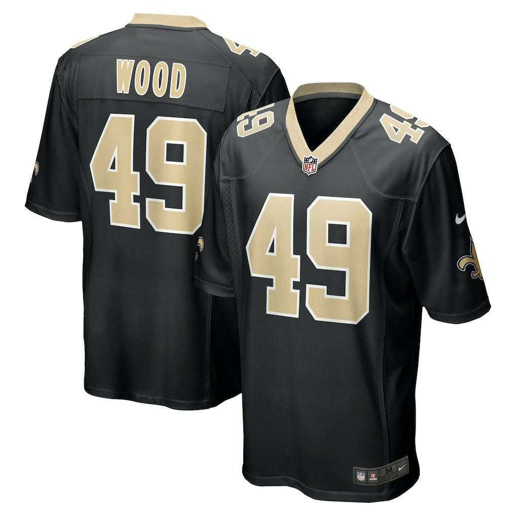 Zach Wood New Orleans Saints Game Jersey - Black sale
