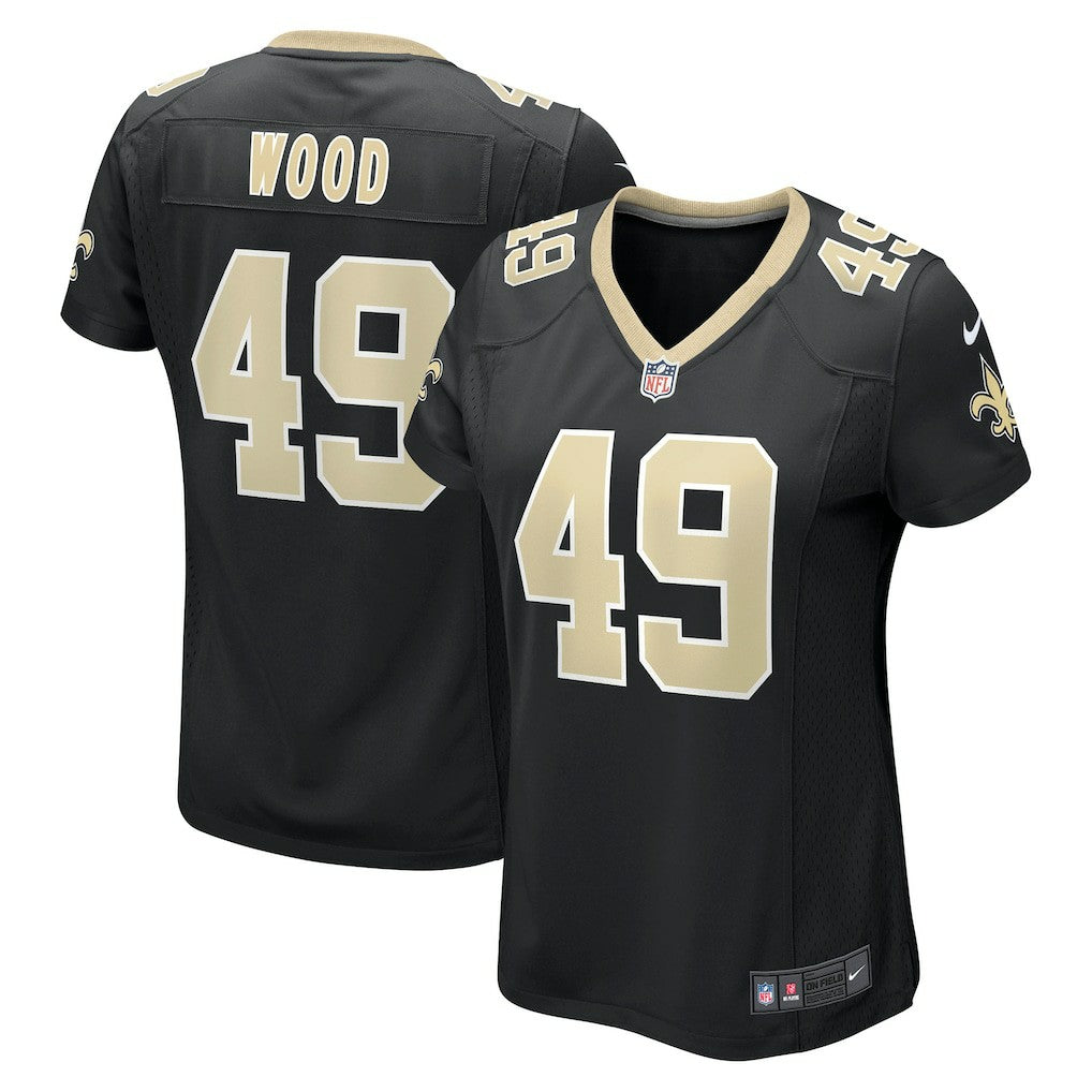 Zach Wood New Orleans Saints Women's Game Jersey - Black on sale