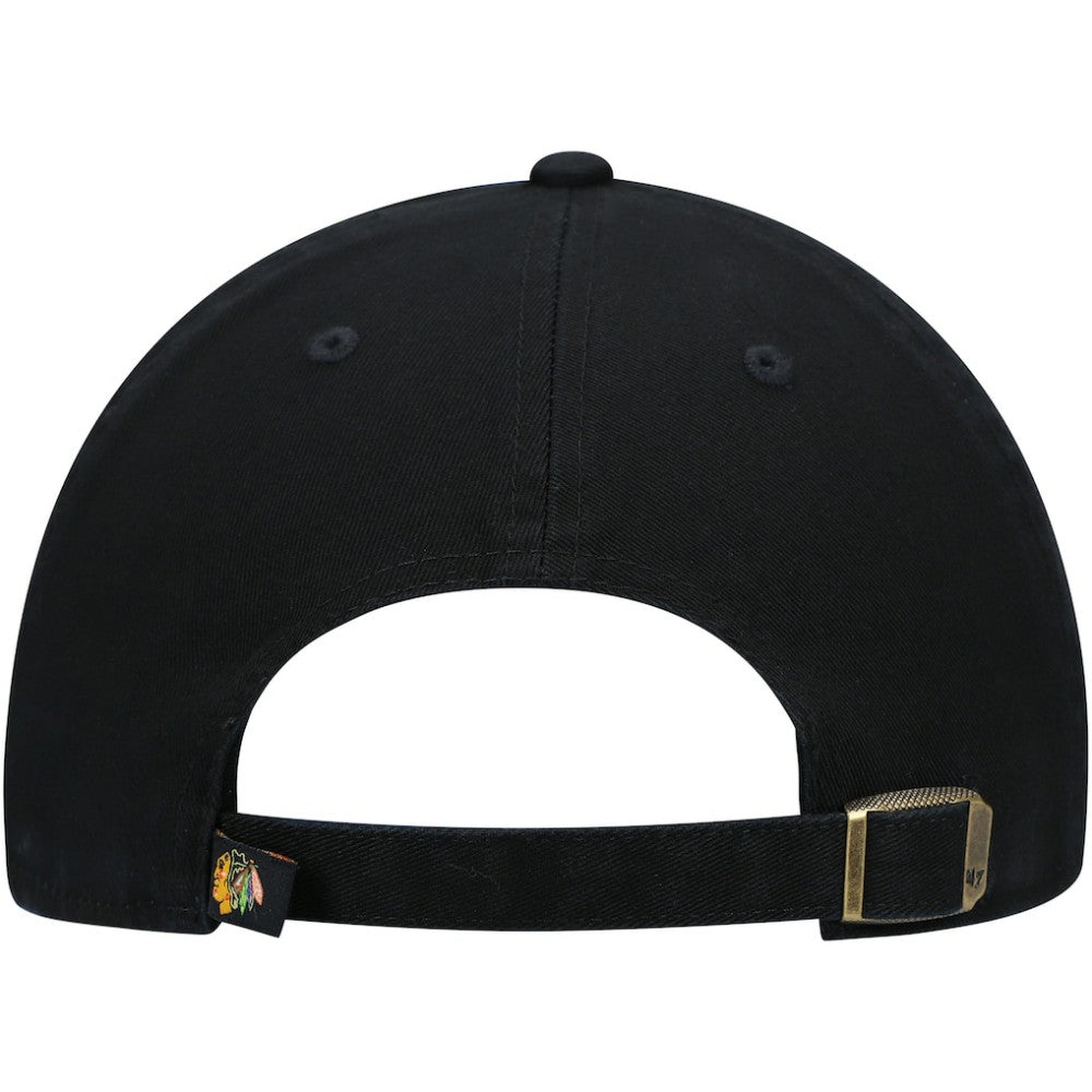 Chicago Blackhawks '47 Team Clean Up Adjustable Hat - Black Hats