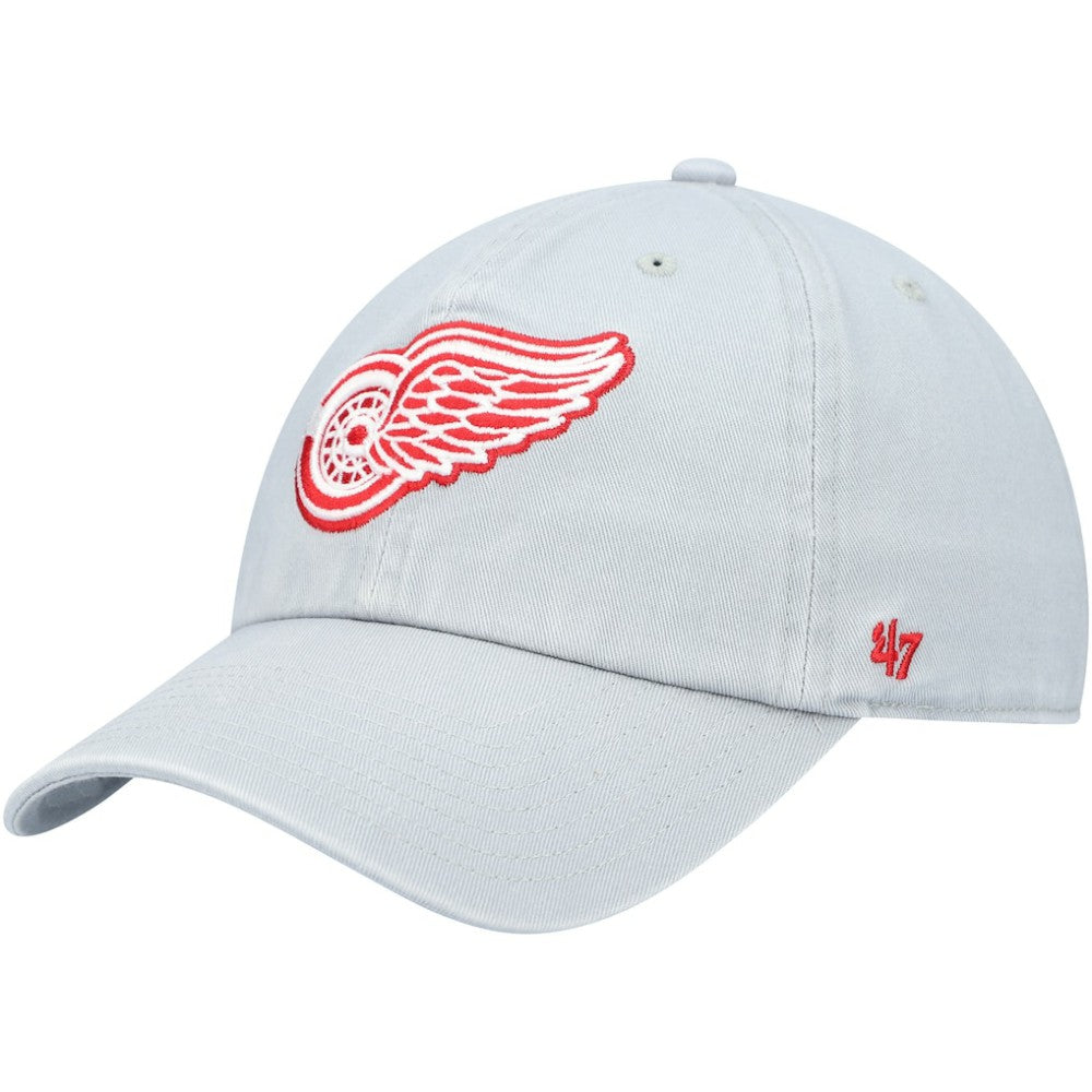 Detroit Red Wings '47 Team Clean Up Adjustable Hat - Gray Hats