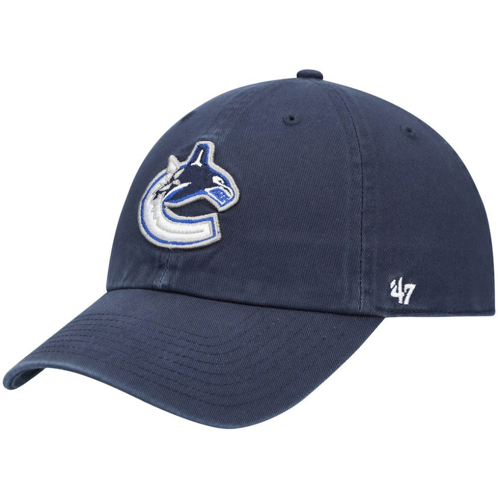 Vancouver Canucks '47 Team Clean Up Adjustable Hat - Navy Hats