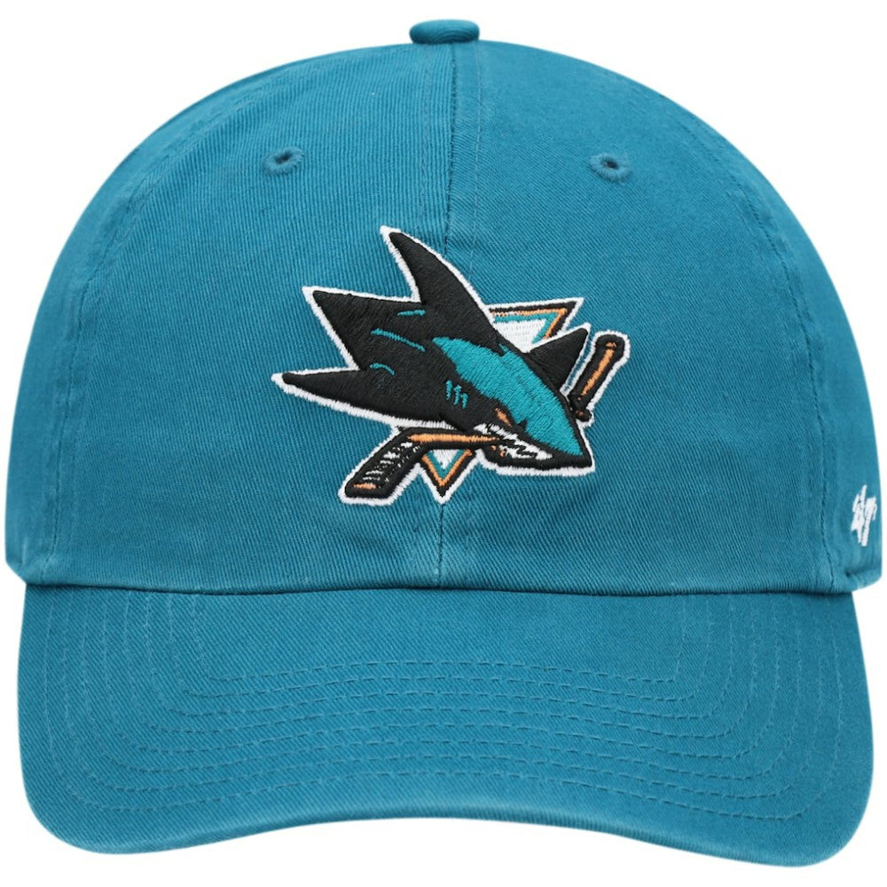 San Jose Sharks '47 Team Clean Up Adjustable Hat - Teal Hats