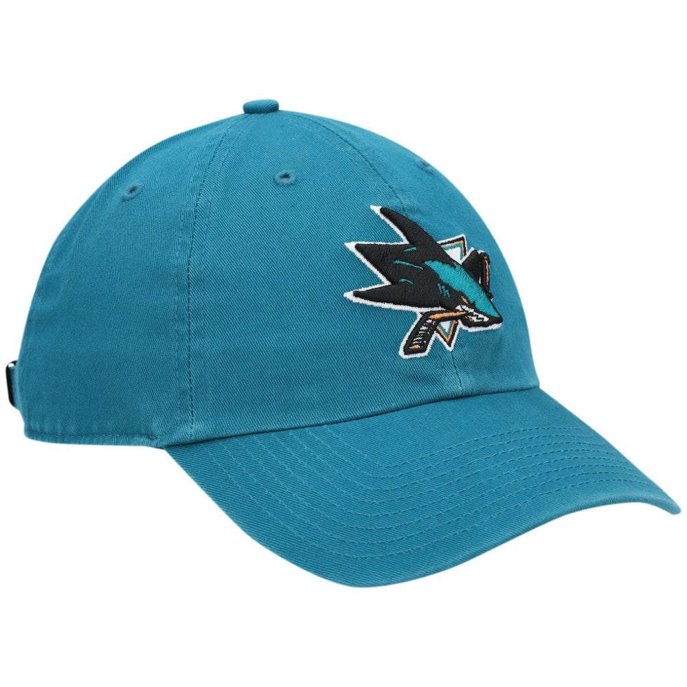 San Jose Sharks '47 Team Clean Up Adjustable Hat - Teal Hats