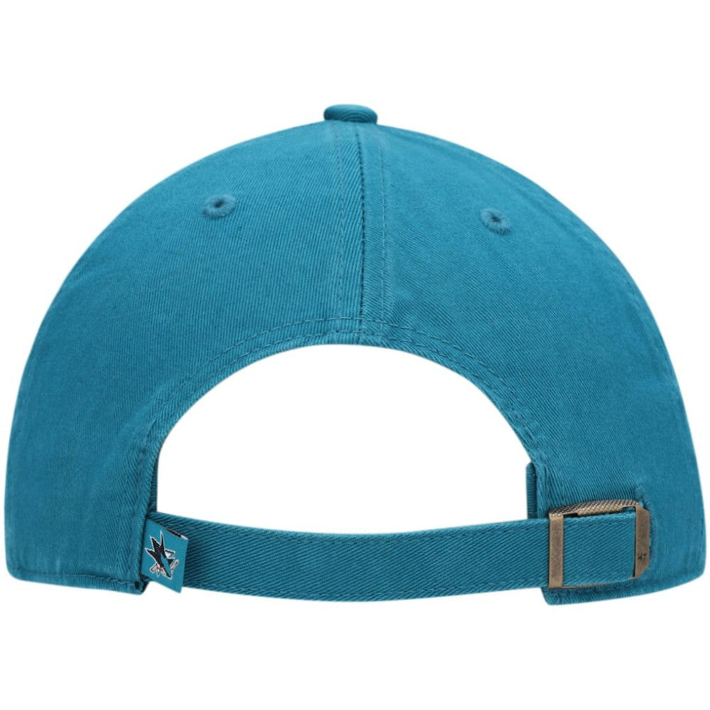 San Jose Sharks '47 Team Clean Up Adjustable Hat - Teal Hats