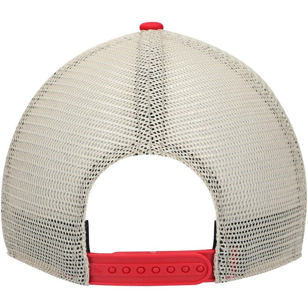 Detroit Red Wings '47 Trawler Clean Up Trucker Snapback Hat - Red Hats