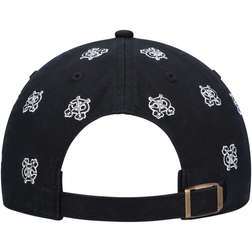 Chicago Blackhawks '47 Women's Confetti Clean Up Adjustable Hat - Black Hats