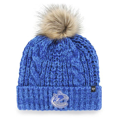 Vancouver Canucks '47 Women's Logo Meeko Cuffed Knit Hat with Pom - Blue Hats