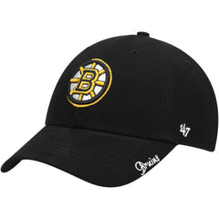 Boston Bruins '47 Women's Team Miata Clean Up Adjustable Hat - Black Hats