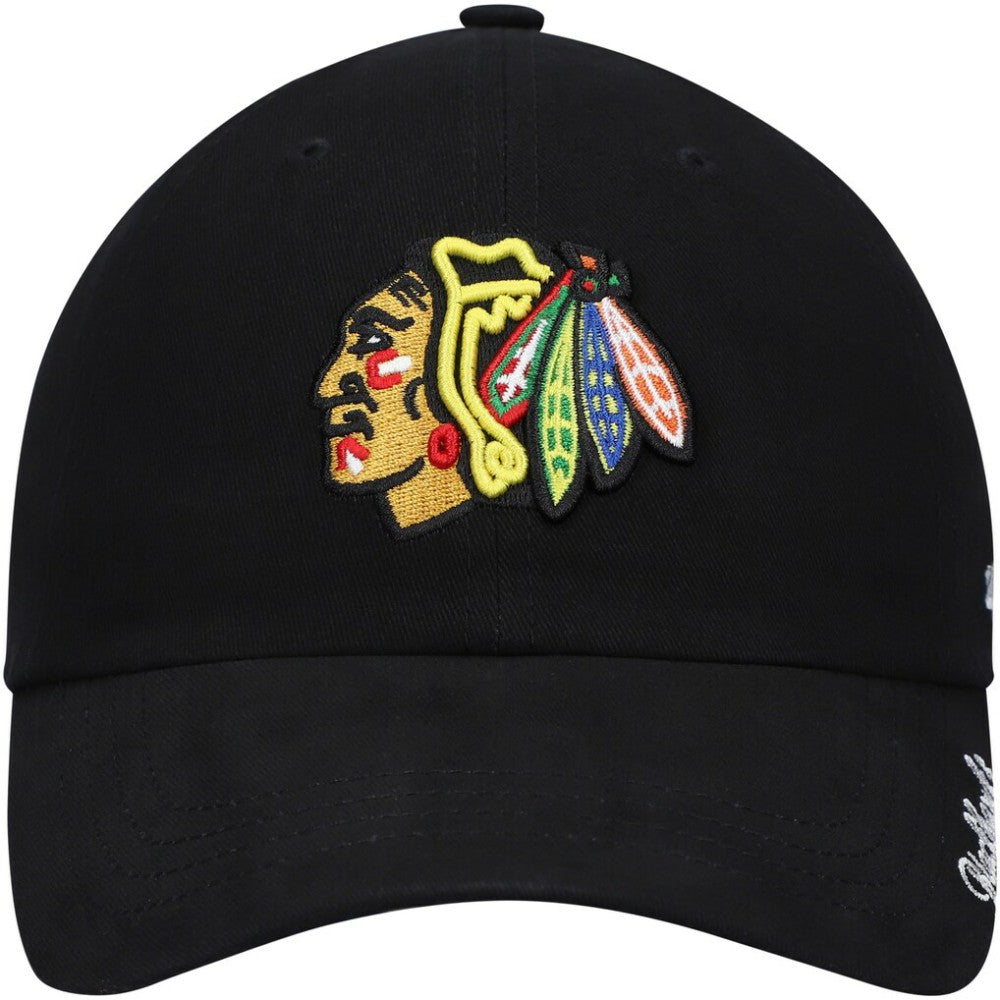 Chicago Blackhawks '47 Women's Team Miata Clean Up Adjustable Hat - Black Hats
