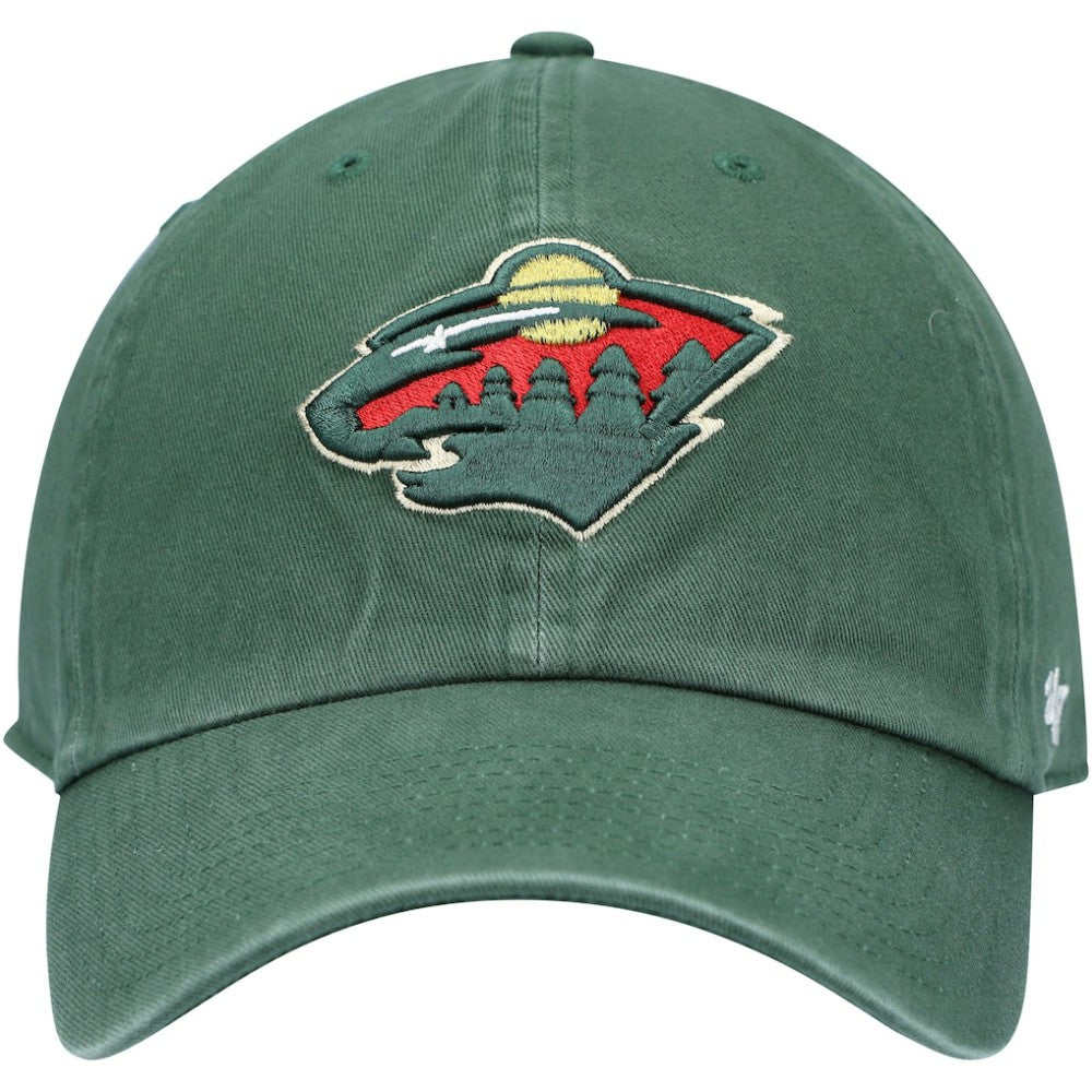 Minnesota Wild '47 Team Clean Up Adjustable Hat - Green Hats