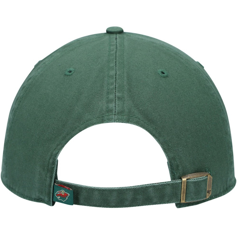 Minnesota Wild '47 Team Clean Up Adjustable Hat - Green Hats