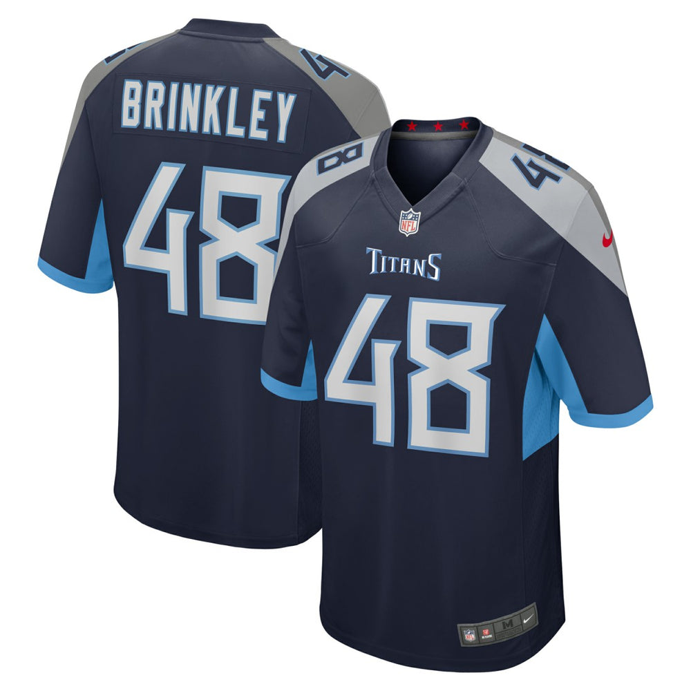 Beau Brinkley Tennessee Titans Game Jersey - Navy cheap