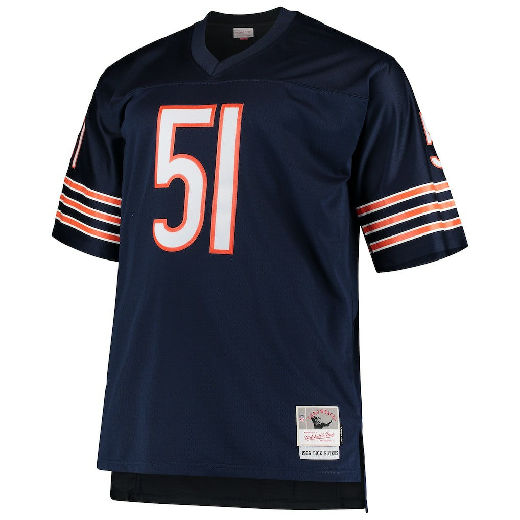 Dick Butkus Chicago Bears Big & Tall 1966 Retired Player Replica Jersey - Navy sale