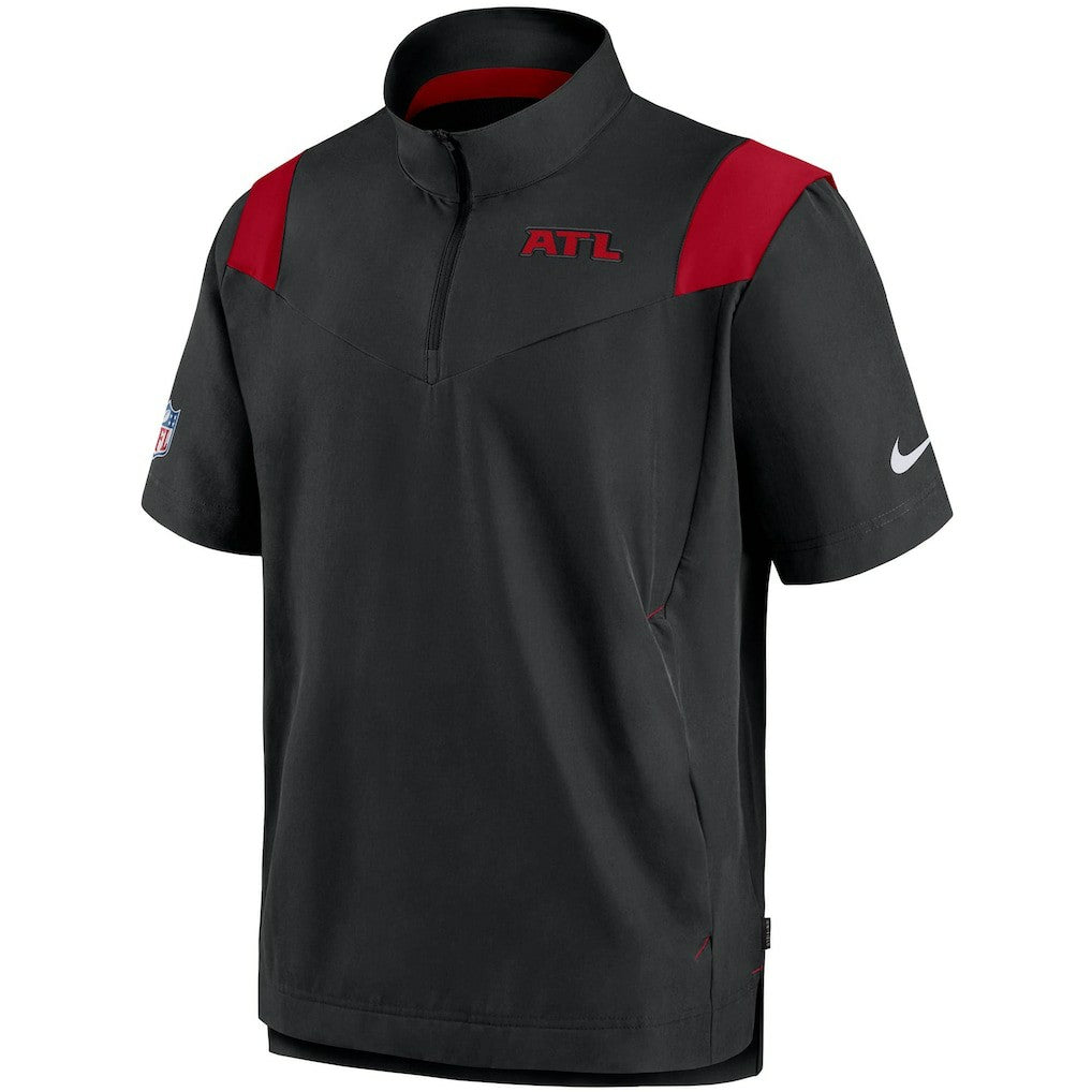 Atlanta Falcons Sideline Coaches Short Sleeve Quarter-Zip Jacket - Black online