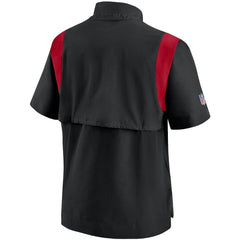 Atlanta Falcons Sideline Coaches Short Sleeve Quarter-Zip Jacket - Black online