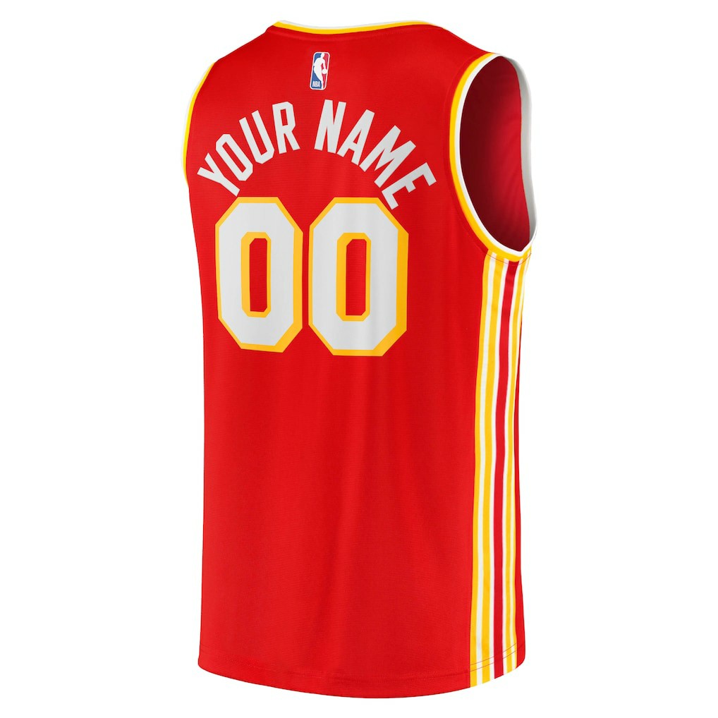 Atlanta Hawks Fast Break Replica Custom Jersey - Icon Edition - Red for sale