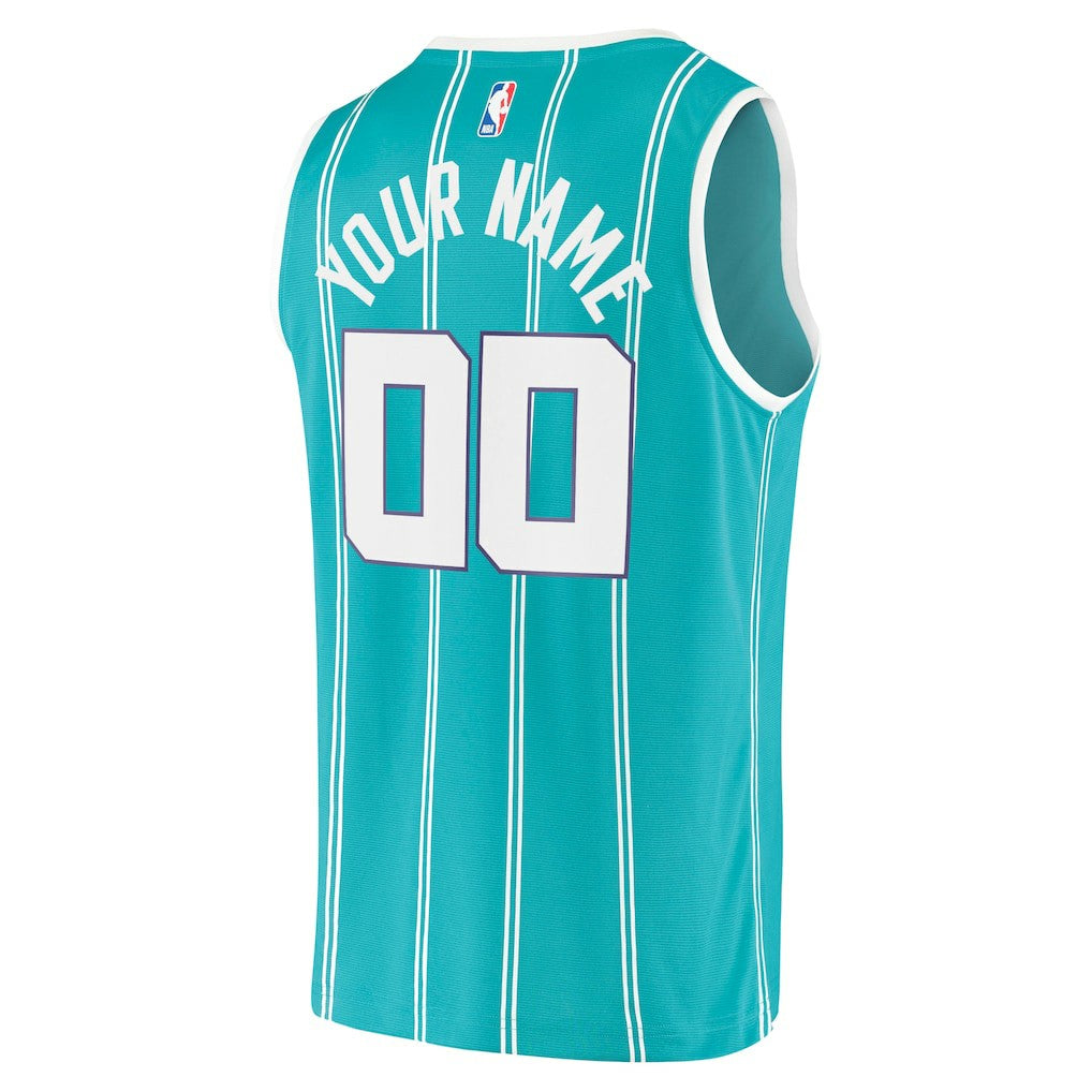 Charlotte Hornets Fast Break Replica Custom Jersey - Icon Edition - Teal for sale