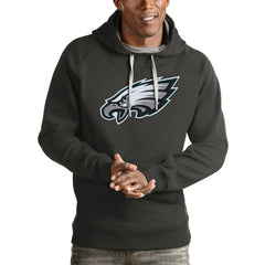 Philadelphia Eagles Antigua Victory Pullover Hoodie - Charcoal cheap