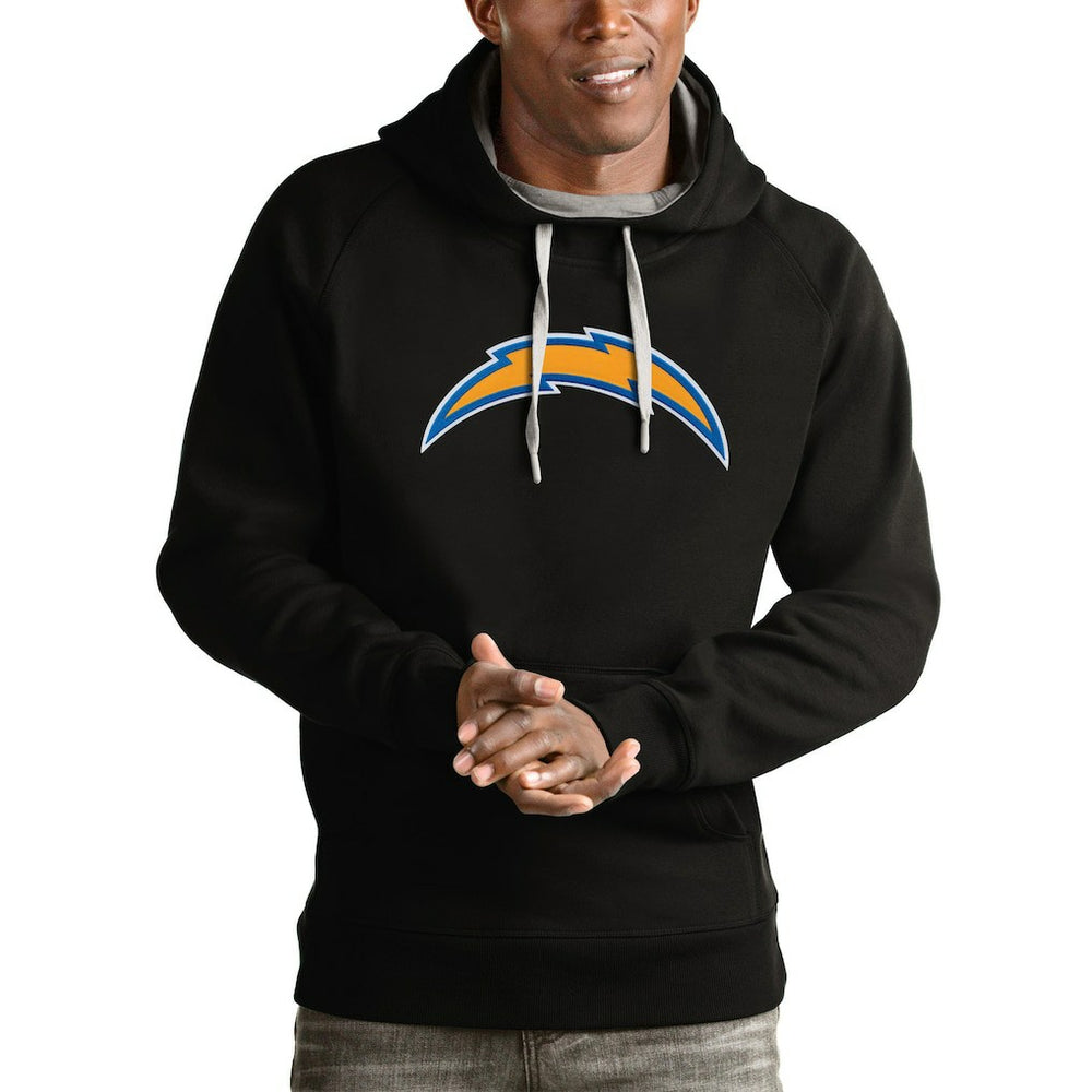 Los Angeles Chargers Antigua Victory Pullover Hoodie - Black online