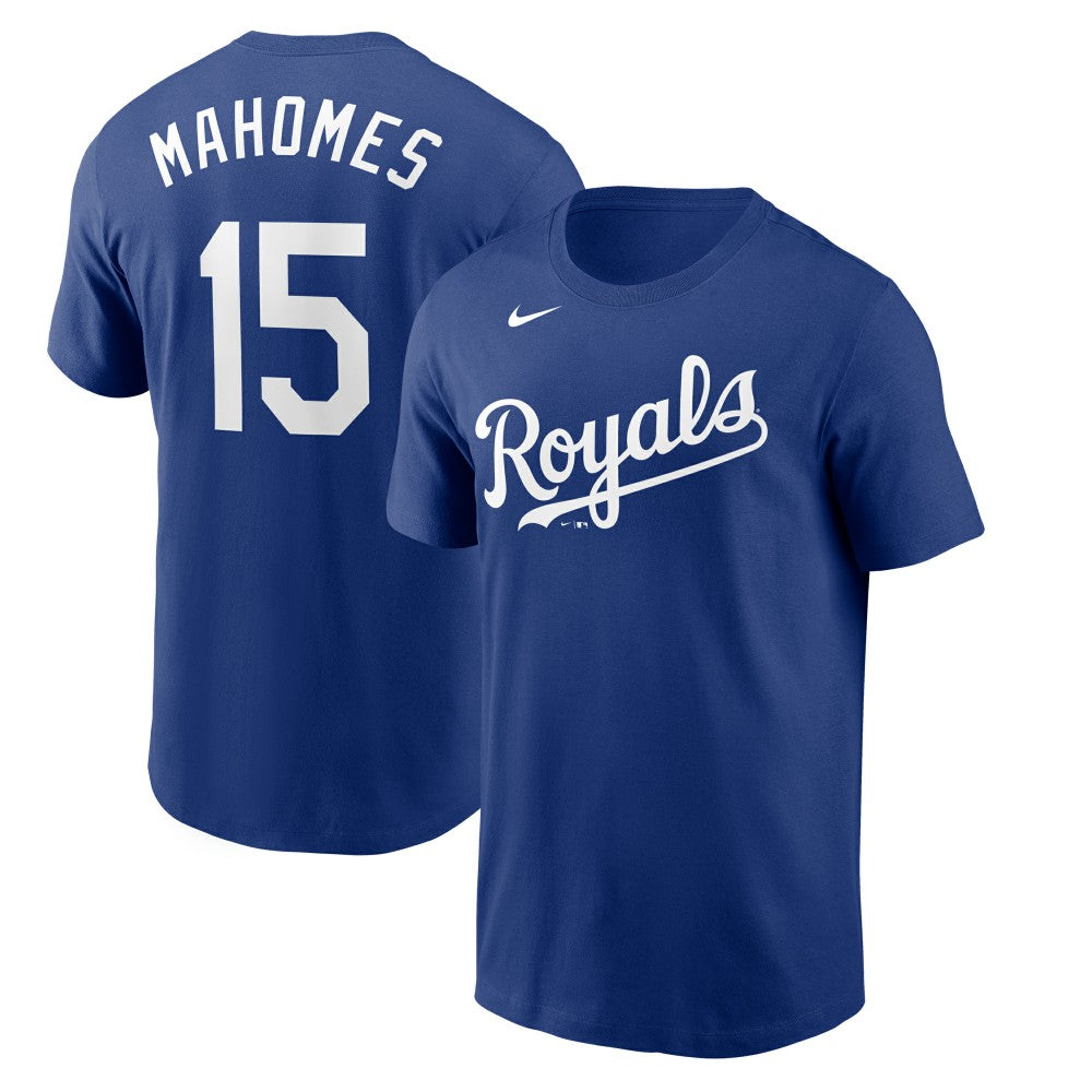 Patrick Mahomes Kansas City Royals Name & Number T-Shirt Royal