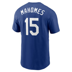 Patrick Mahomes Kansas City Royals Name & Number T-Shirt Royal