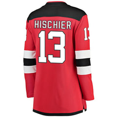 Nico Hischier New Jersey Devils Fanatics Women's Breakaway Home Player Jersey - Red Jerseys