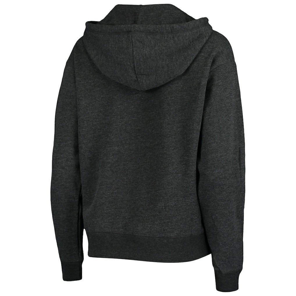 New Orleans Saints '47 Women's Cross Script Emerson Hoodie - Heather Charcoal outlet