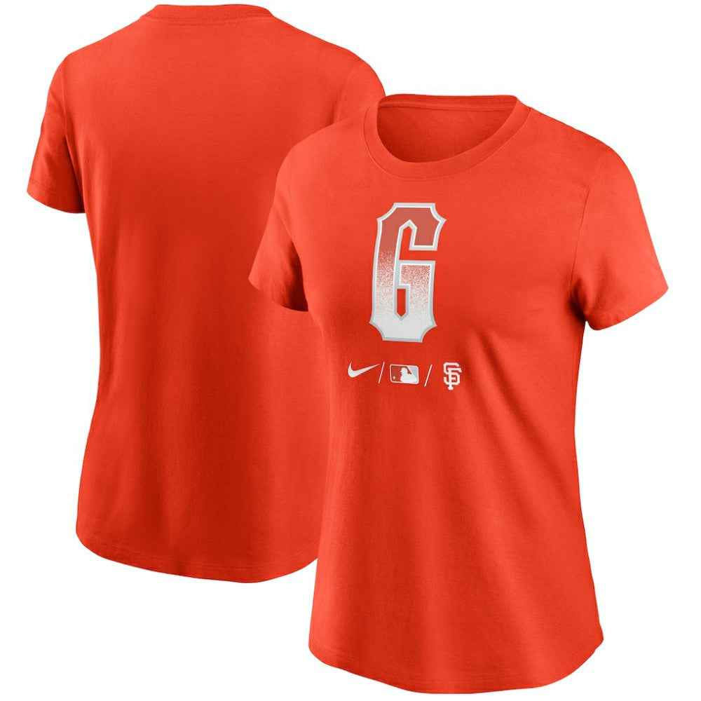 San Francisco Giants Women's City Connect Wordmark T-Shirt Orange