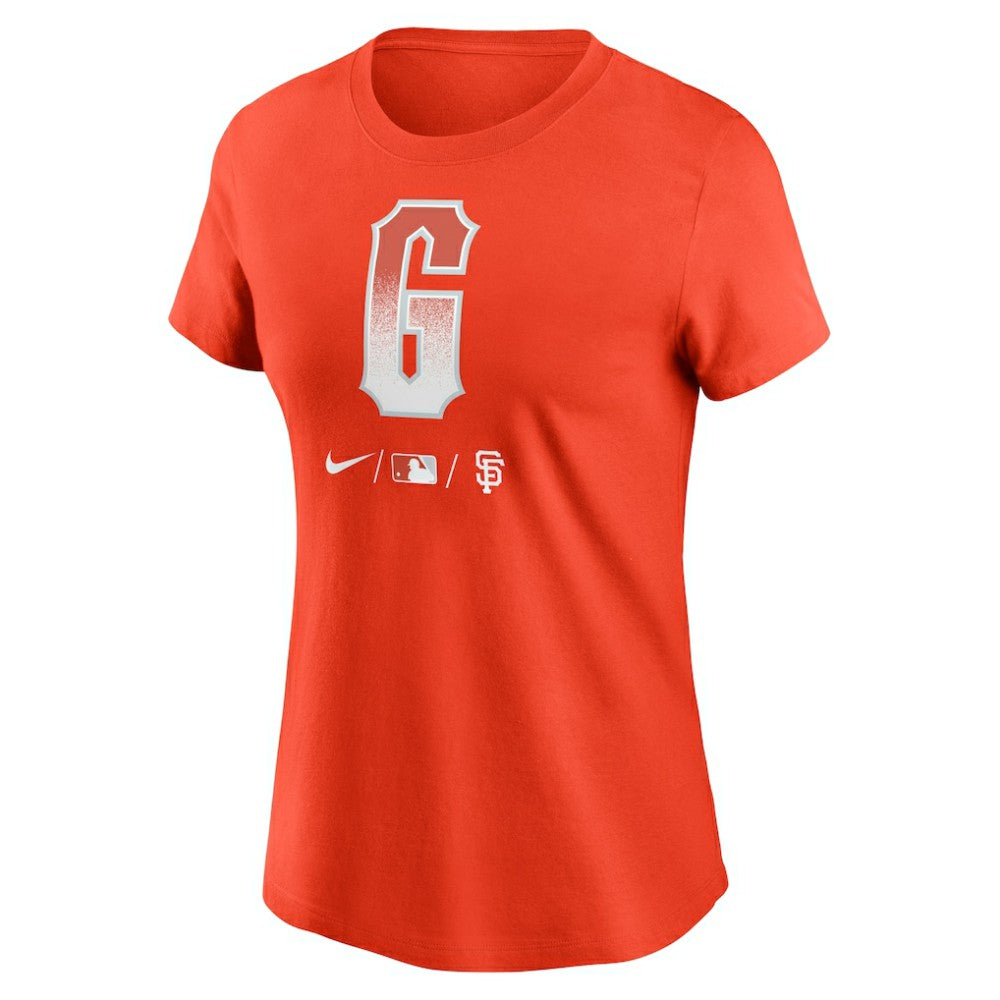 San Francisco Giants Women's City Connect Wordmark T-Shirt Orange