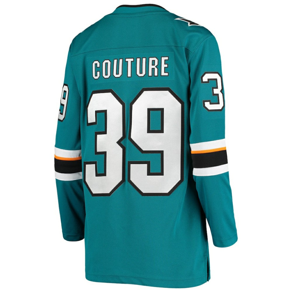Logan Couture San Jose Sharks Fanatics Women's Breakaway Home Player Jersey - Teal Jerseys