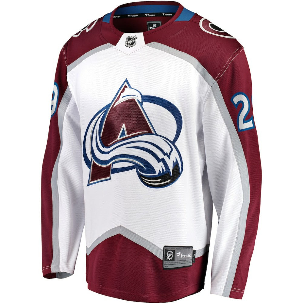 Nathan MacKinnon Colorado Avalanche Fanatics Breakaway Jersey - White Jerseys