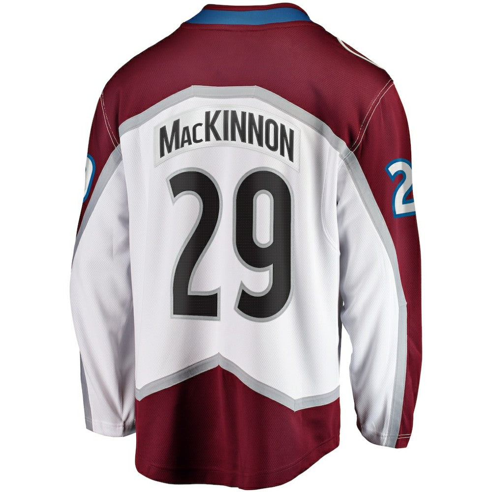 Nathan MacKinnon Colorado Avalanche Fanatics Breakaway Jersey - White Jerseys